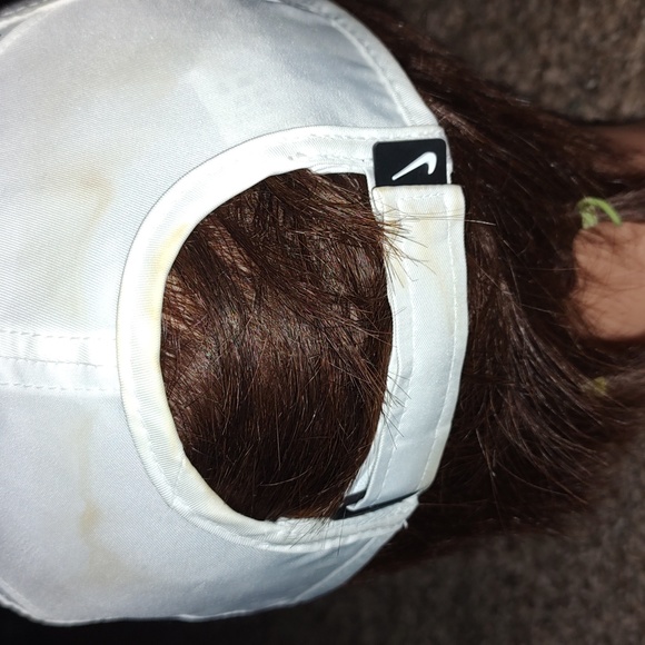 Nike Feather Lite Dri-Fit Adjustable White Black Women's Hat OS - Picture 4 of 7